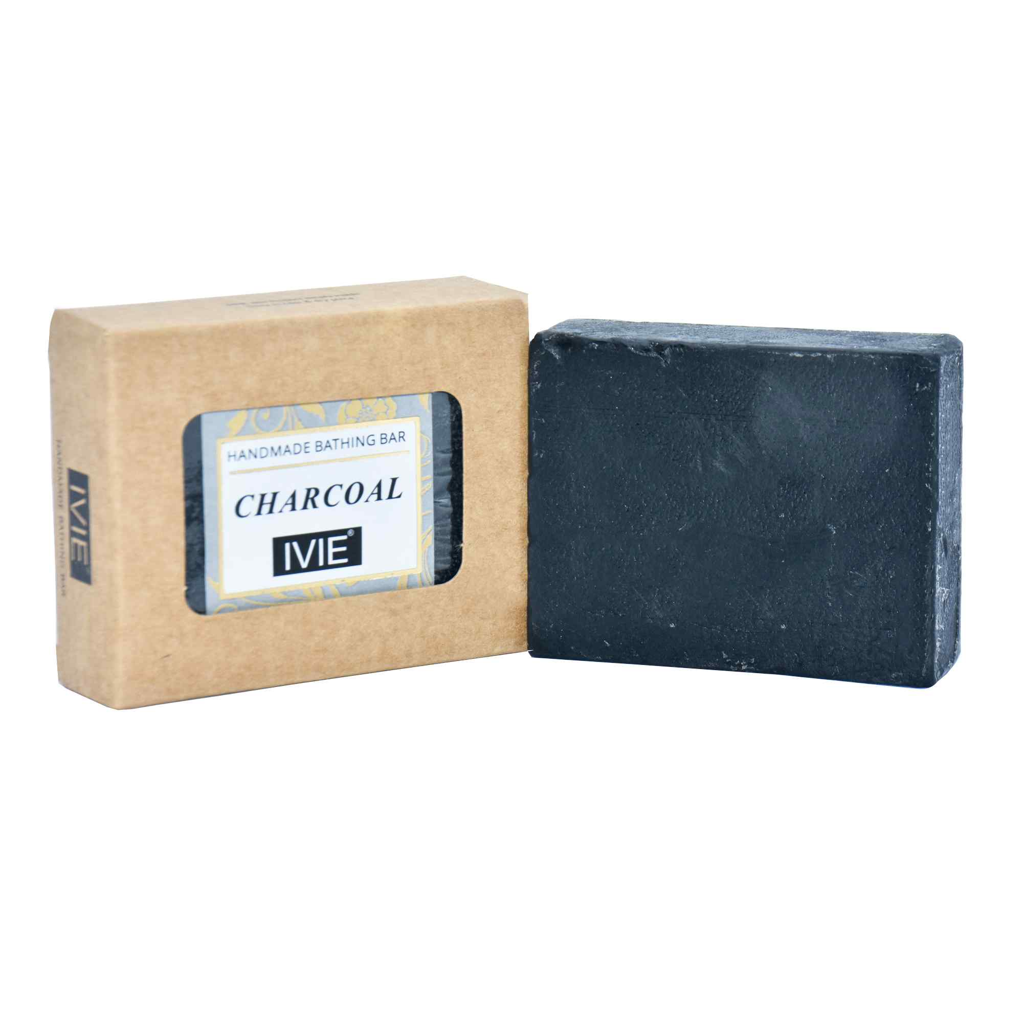 IVIE Handmade Soaps || Natural Organic ingredients of Charcoal, Tan & Dead Skin Remover Calming & Longevity Fragrance and Paraben Free