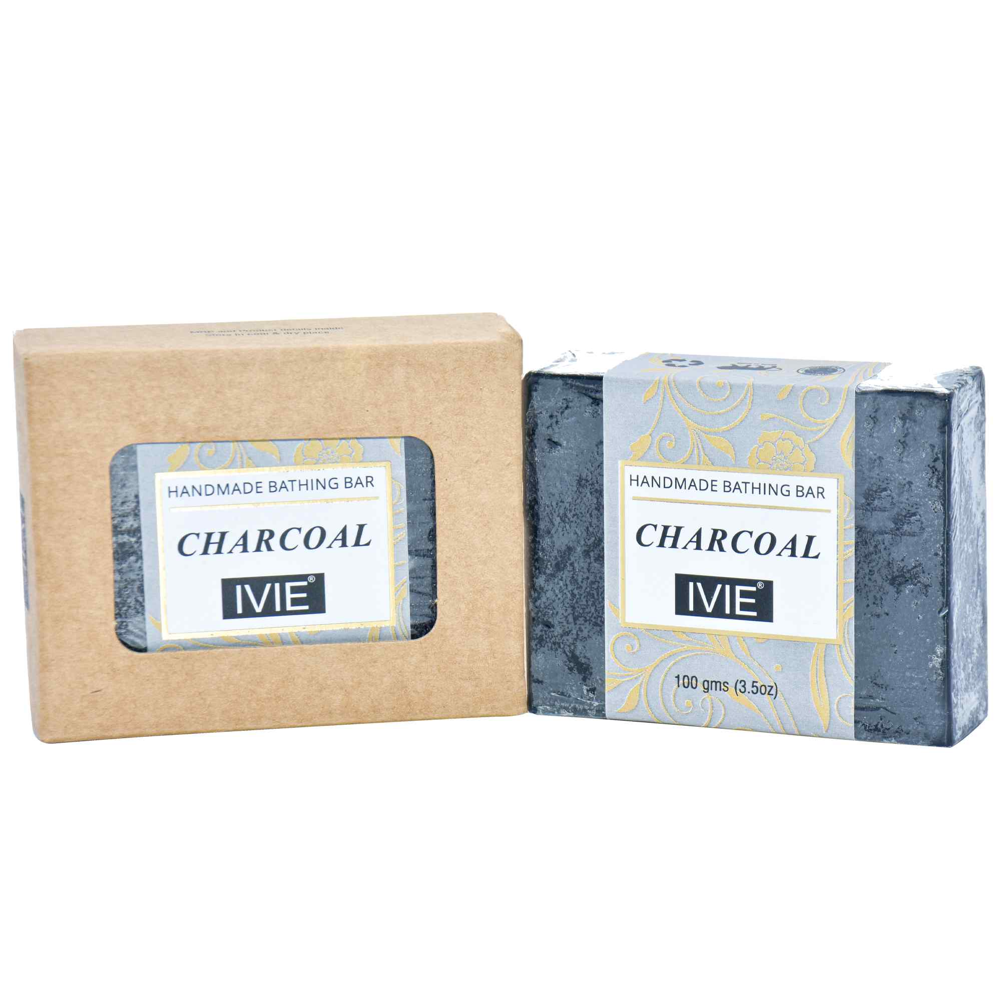 IVIE Handmade Soaps || Natural Organic ingredients of Charcoal, Tan & Dead Skin Remover Calming & Longevity Fragrance and Paraben Free