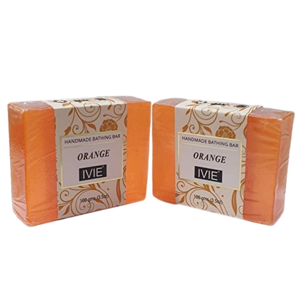 IVIE Handmade Soaps || Transparent Orange Scented Bathing Soap for Skin Care