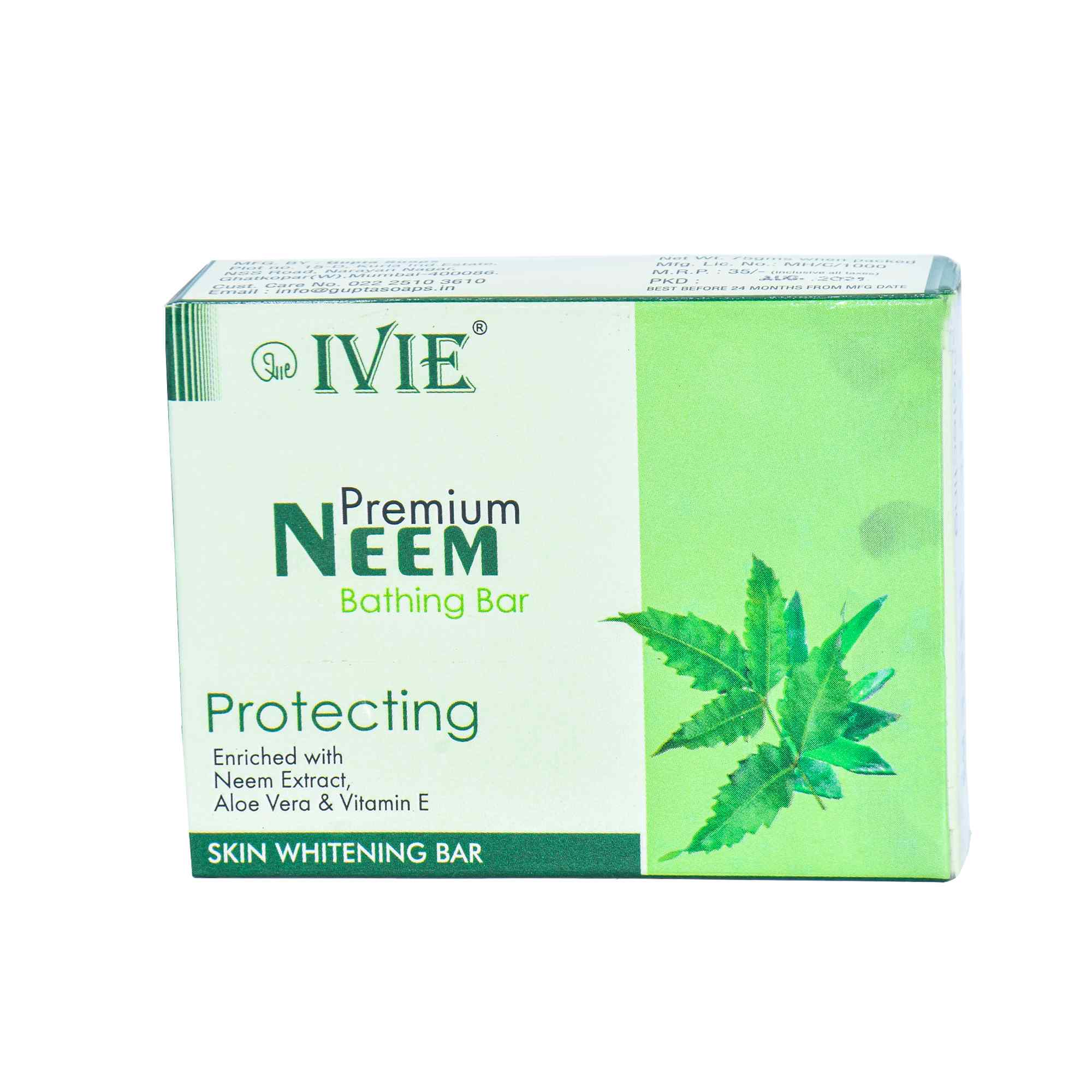 IVIE Handmade Soaps || Natural Organic ingredients of Neem, anti-bacterial, anti-fungal properties and Paraben Free