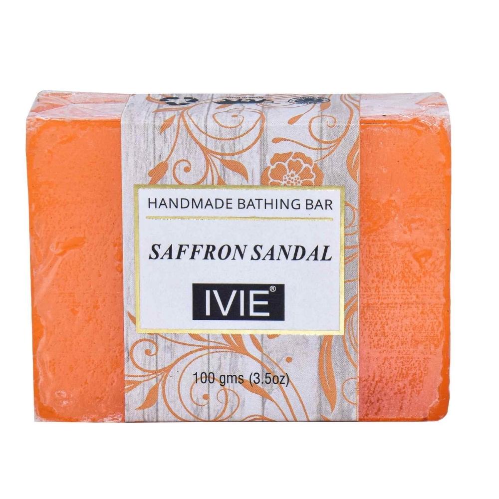 IVIE Handmade Soaps || Natural Organic ingredients of Saffron Sandal, Calming & Longevity Fragrance and Paraben Free.