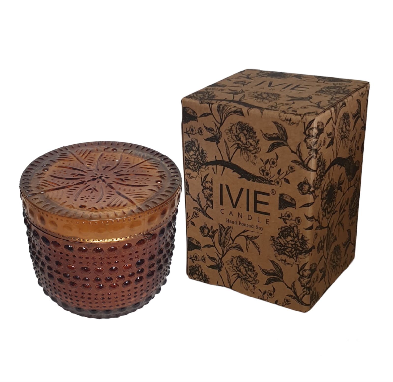 IVIE Dotted Glass Jar Candle