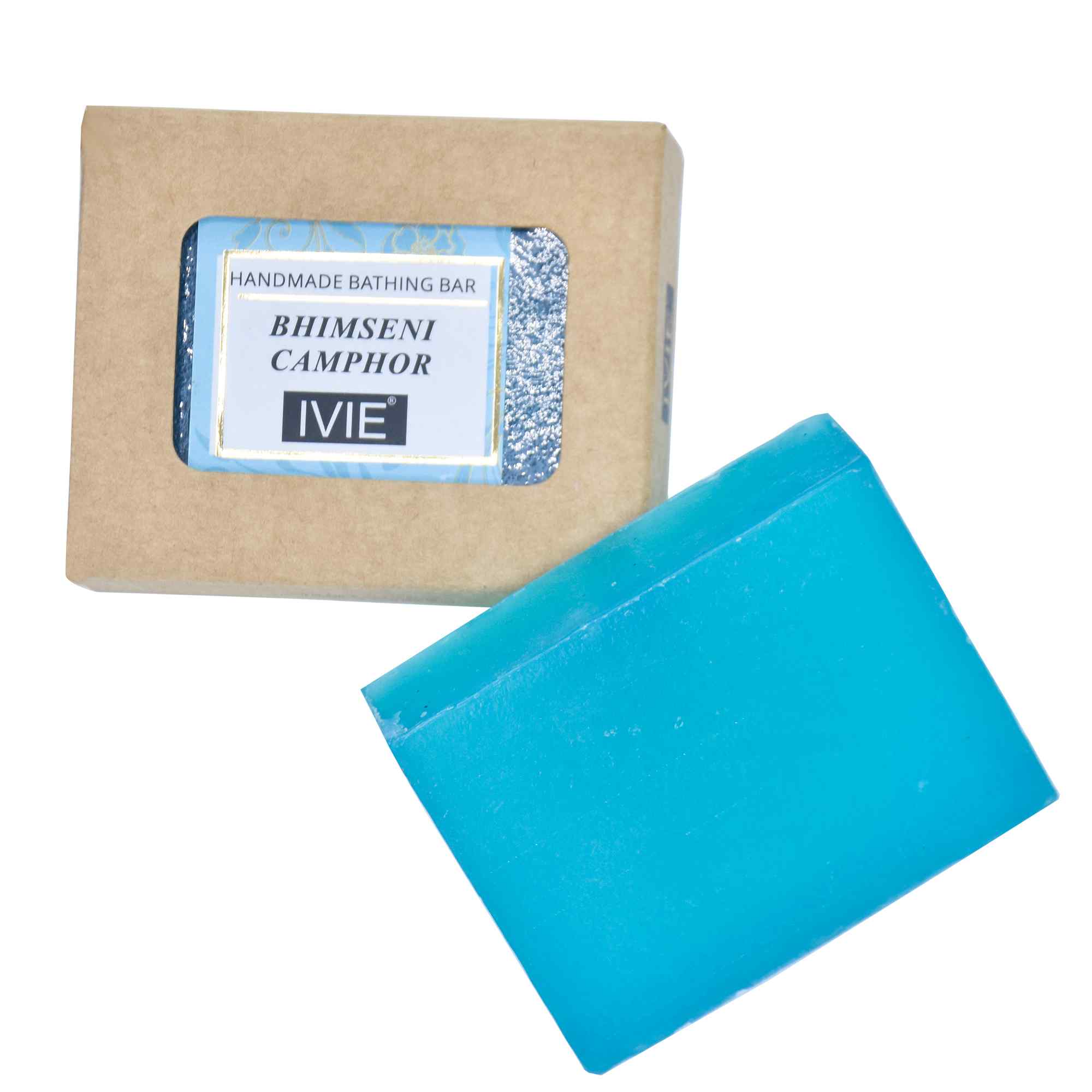 A IVIE Handmade Soaps With Transparent Bhimseni Camphor Bathing Soaps for Normal Skin Care